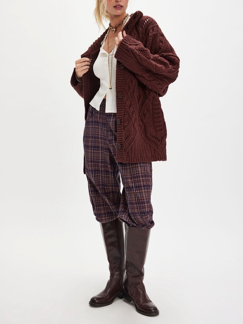 NWOTFree People Heart You Cardigan in Bittersweet - Picture 4 of 11